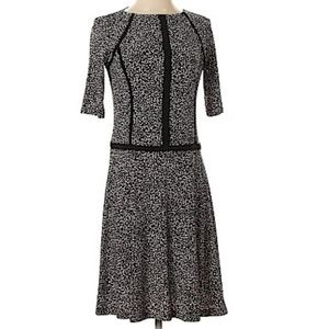 Black Polka Dot 3/4 sleeve dress